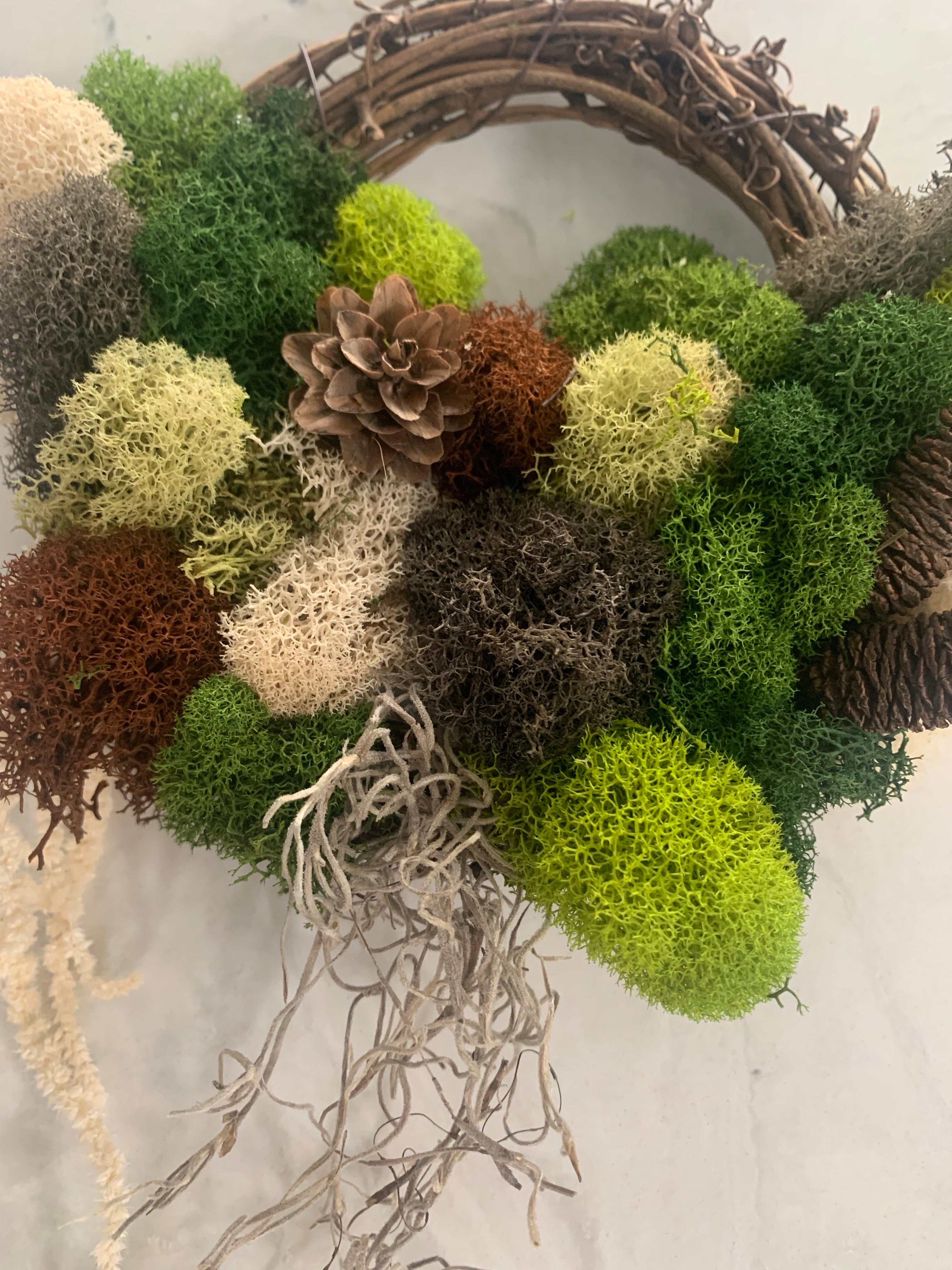 Moss Wreath - Grapevine (mini)