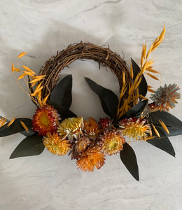 Golden - Mini Grapevine Wreath