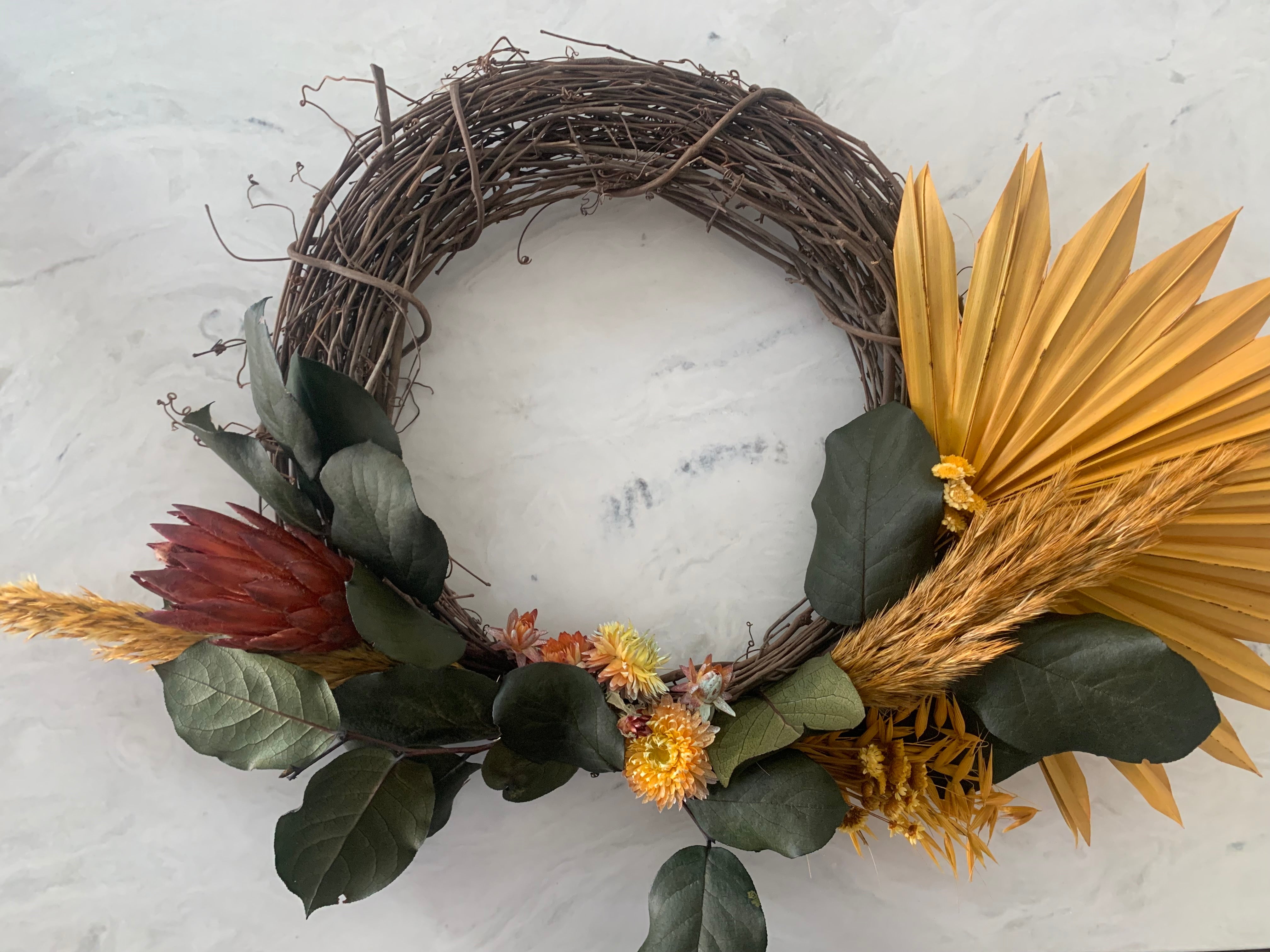 Golden - Grapevine Wreath