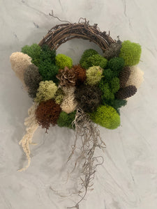 Moss Wreath - Grapevine (mini)